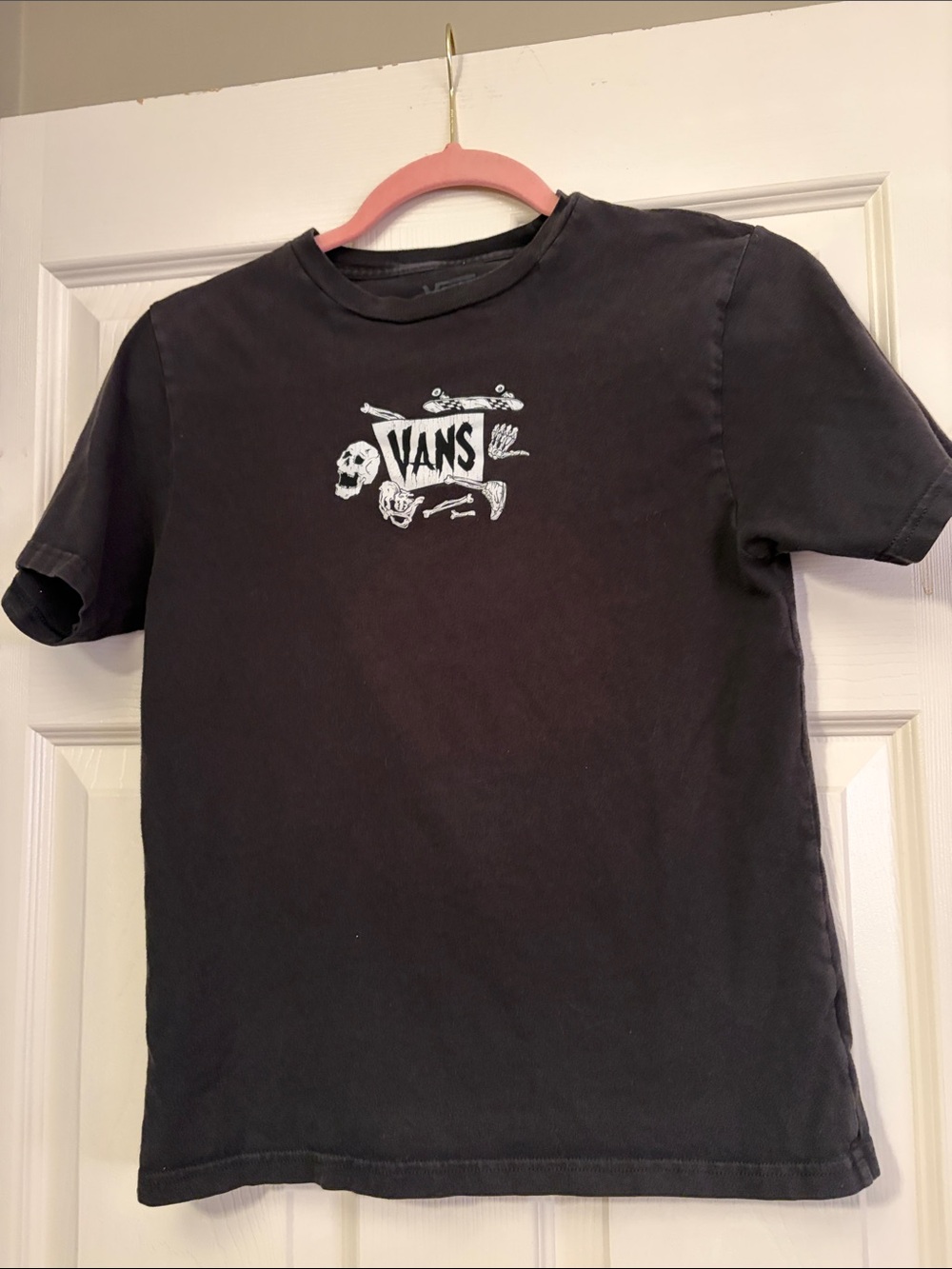 Vans Black Short-Sleeve Graphic Logo Tee